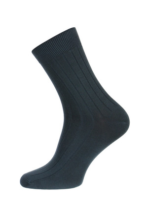 Vroubkované pánské ponožky. Materiál: 90% bavlna, 5% polyamid, 5% elastan.