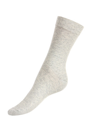 Dámské jednobarevné ponožky. Materiál: 90% bavlna, 5% polyamid, 5% elastan.