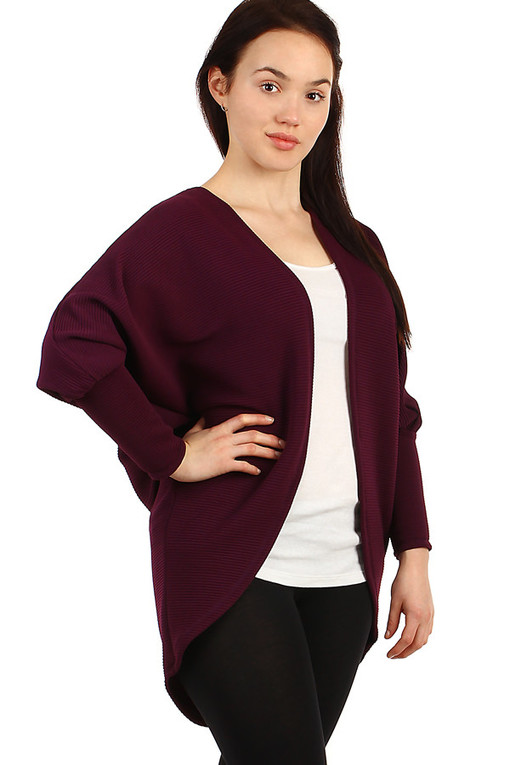 Oversized svetr bez zapínání - i pro plnoštíhlé