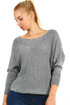 Dámský oversized svetr s mašlí na zádech