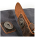 Plátěná kabelka s koženými detaily retro