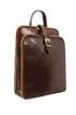 Kožený retro batoh Premium 2 v 1