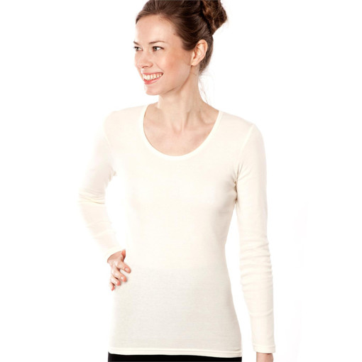 Jednobarevné dámské tričko z bio bavlny