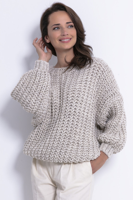 Hrubě pletený svetr z vlny