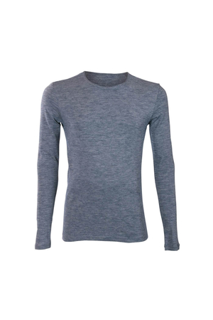 Jednobarevné termo tričko pro pány s dlouhým rukávem ušité z merino vlny a organické bavlny je pro všechny