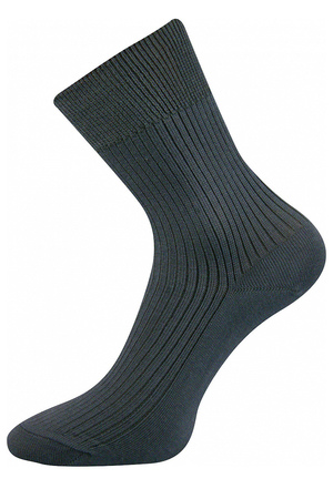 Dámské a pánské bavlněné zdravotní ponožky. extra volný nestahující lem žebrovaný úplet lem bez gumiček