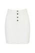 Organická bílá mini sukně