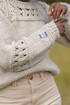 Pletený krátký svetr s vlnou a alpakou