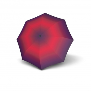 Dámský skládací plně automatický větruodolný deštník s retro barevným motivem. Délka složeného deštníku: 28